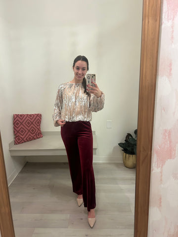 Harper Sequin Blouse