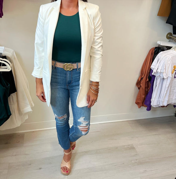 Basic Blazer Ivory