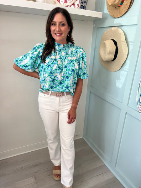 Belize Floral Blouse