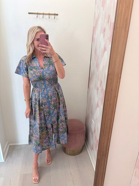 Sicily Zip Up Floral Dress