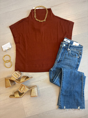 Lane Crop Flare Med Wash Jean