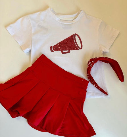 Kids Gameday Skort Red