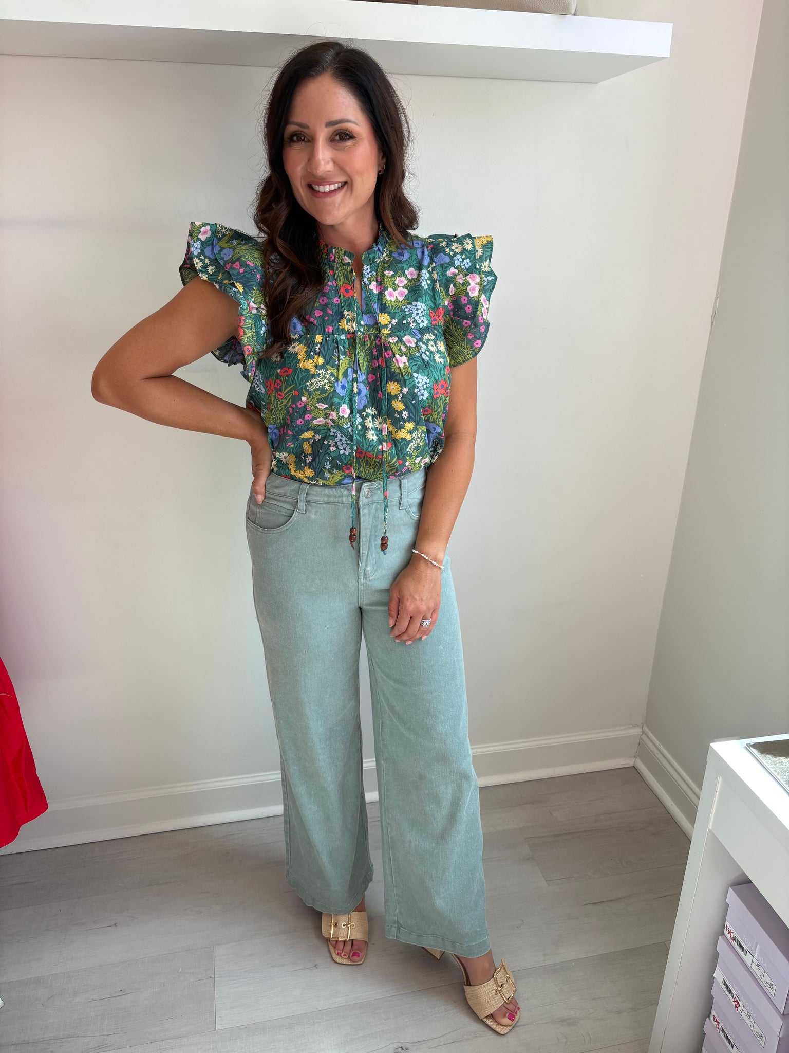 Seafoam Denim Pant