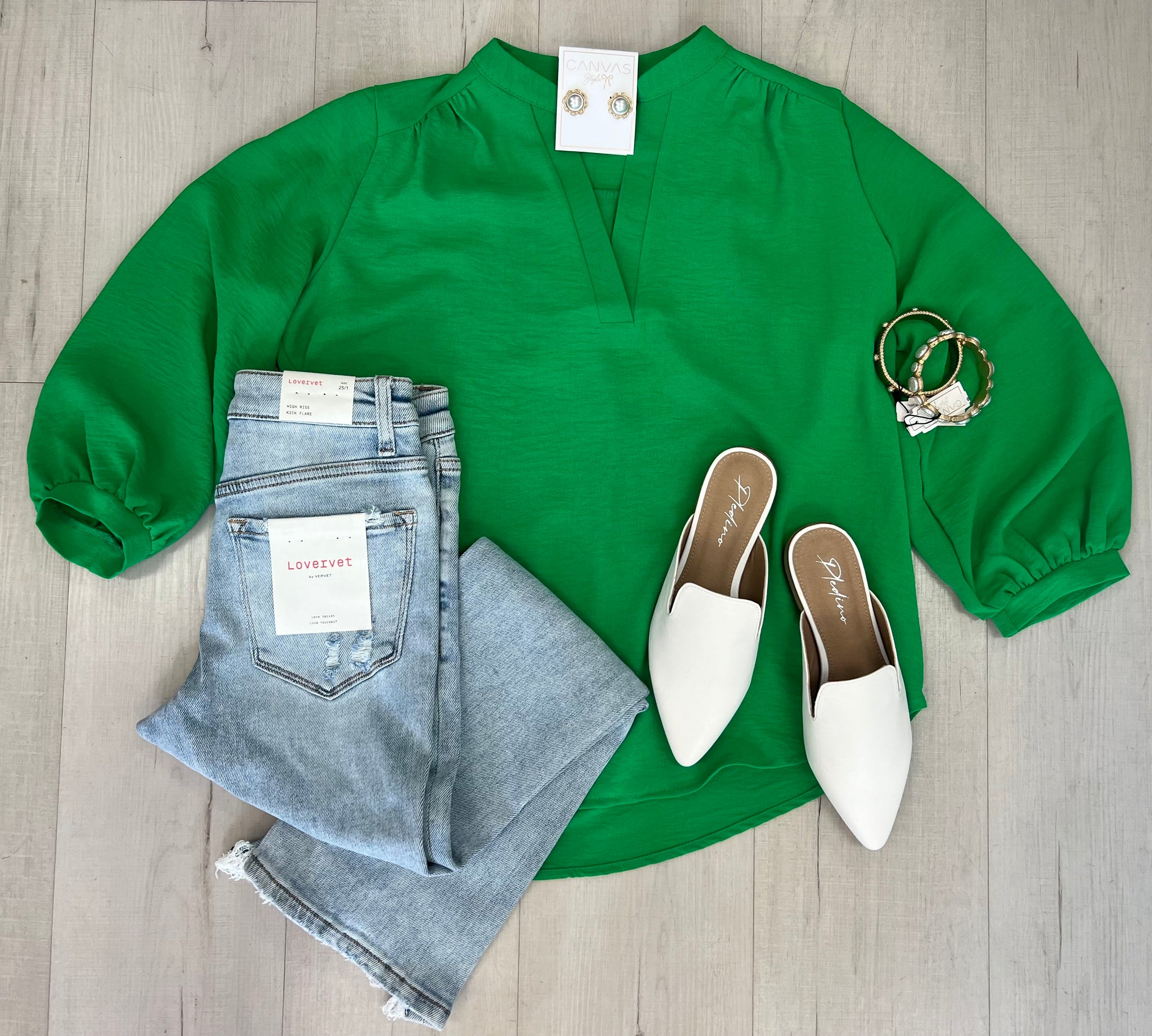 Elevated Basic Top Green