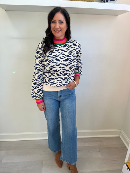 Colorful Leopard Sweater