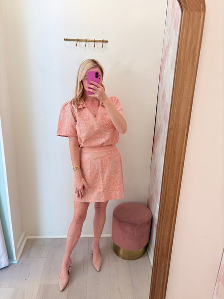 Dollie Embroidered Set Blush