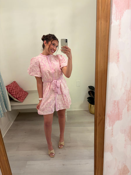 Meg Eyelet Button Up Dress Pk