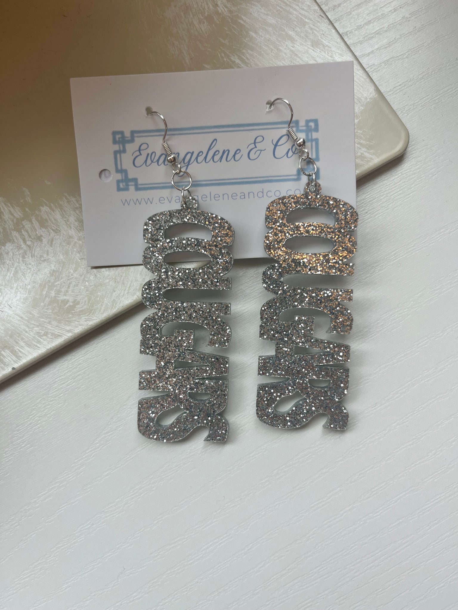 Silver Cougars Earrings