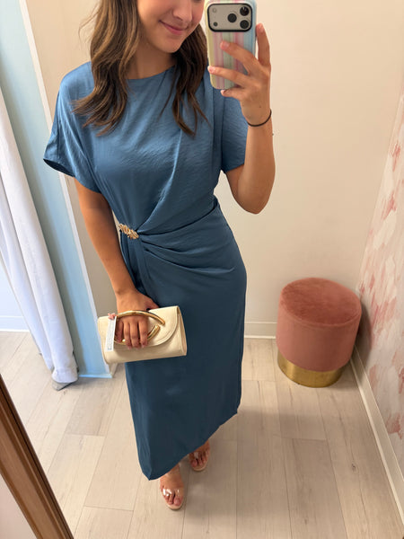Nights In Satin Midi Dress