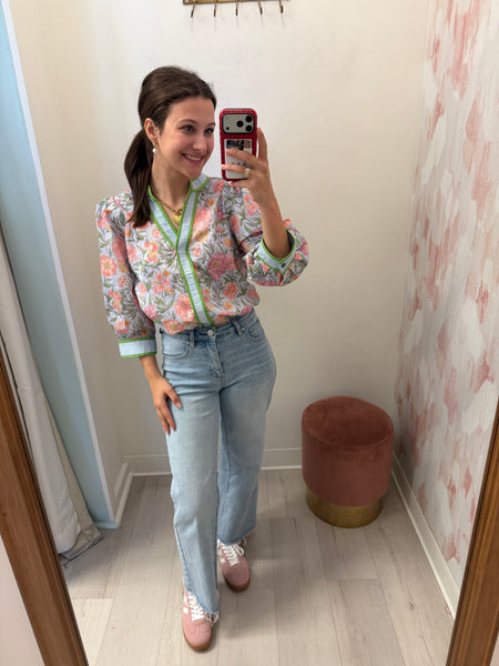 All Things Spring Top Blue