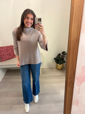 Bell Sleeve Sweater Mocha