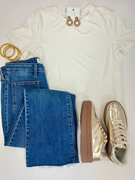 White Bamboo Tee