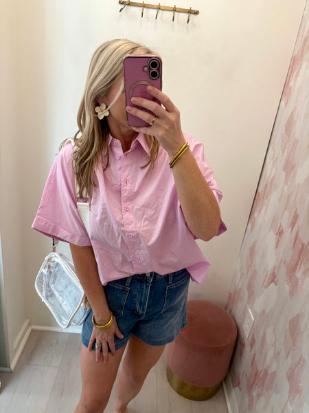 Patch Pocket Short Light Denim