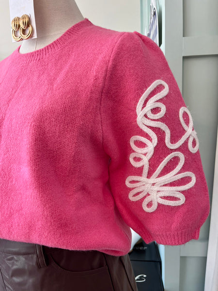 Holiday Bubble Gum Sweater