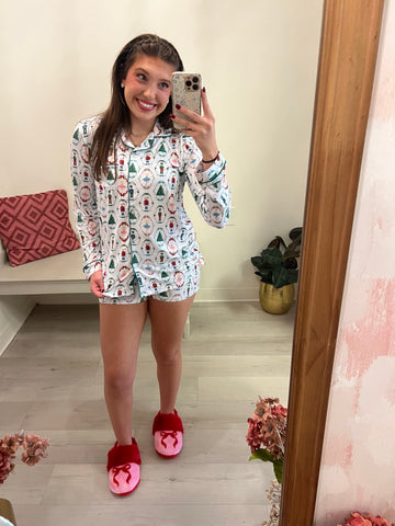 Ribbon Slippers Pink