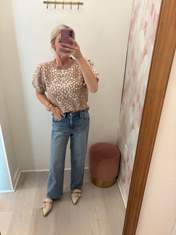 Enhance High Rise Slim Wide Jean