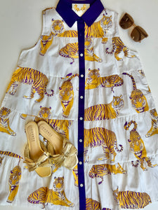Tigers Poplin Dress