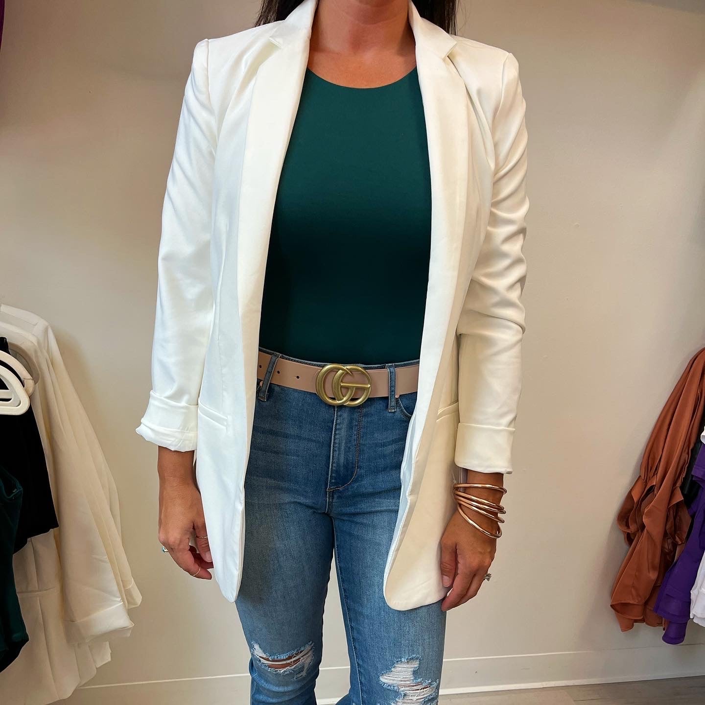 Basic Blazer Ivory