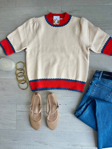 Classic Colorblock SS Sweater