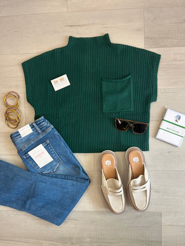 Blake Sweater Tank -Green