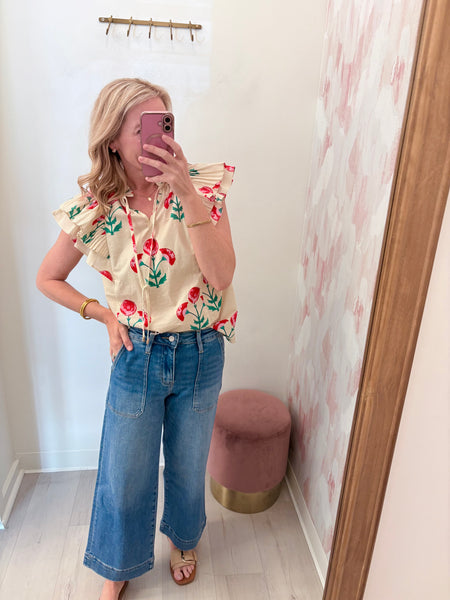 Utility Jean Crop Wide