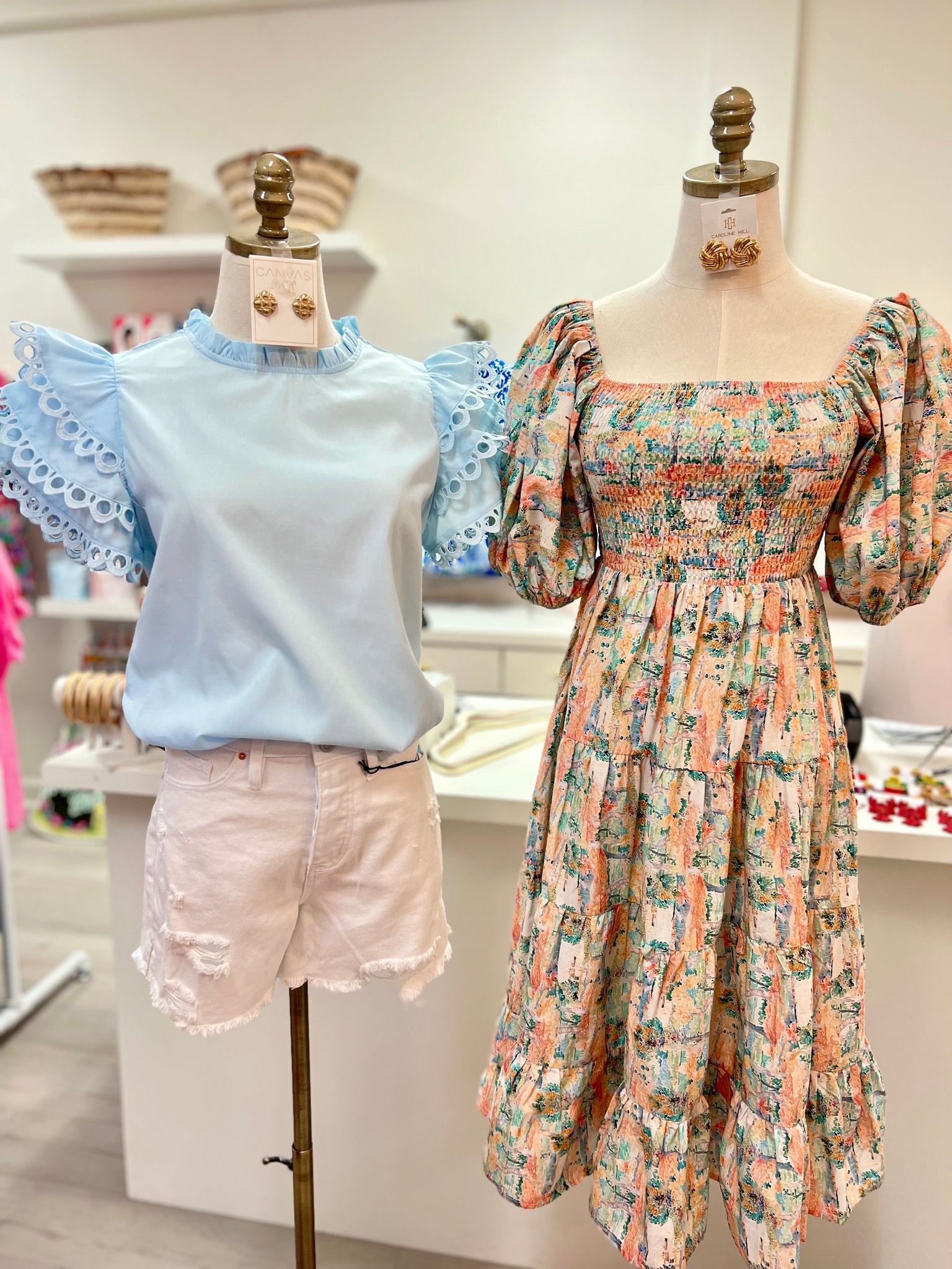 Summer Ric Rac Trim Blouse