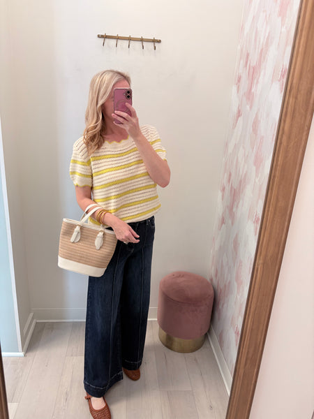 Dark Wash Wide Leg Jean