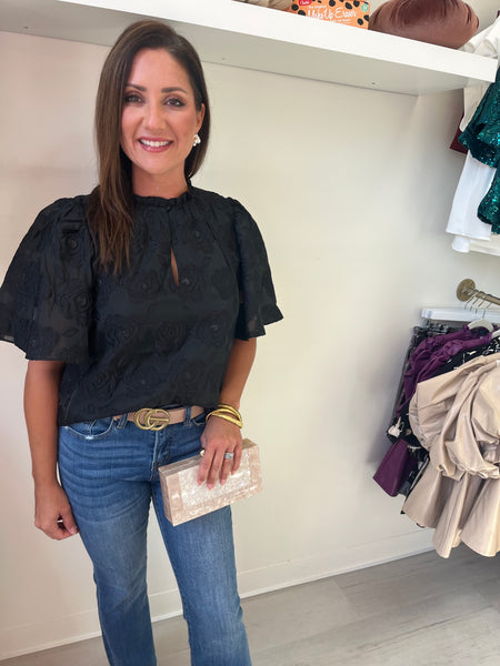 Black Rose Blouse