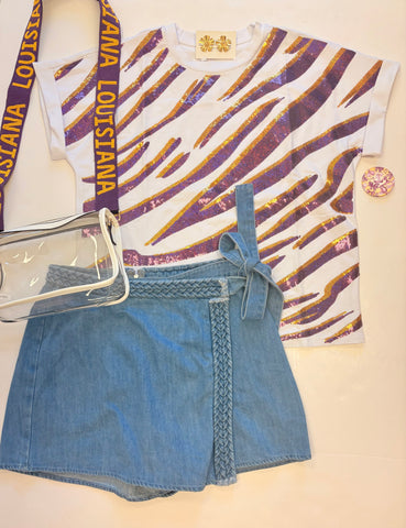 Louisiana Game Day Beaded Strap