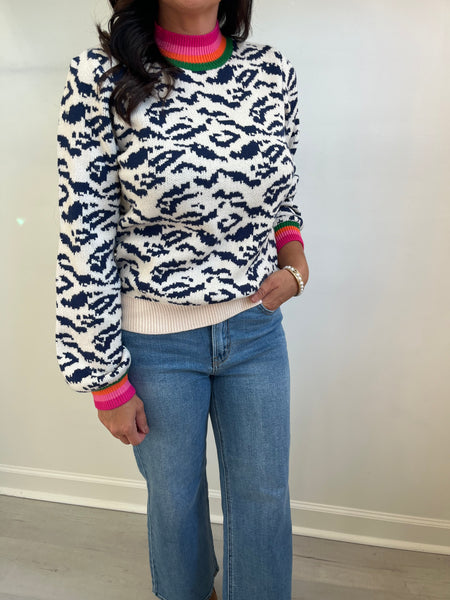 Colorful Leopard Sweater