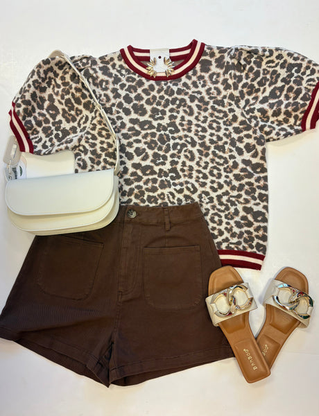 Patch Pocket Short- Brown