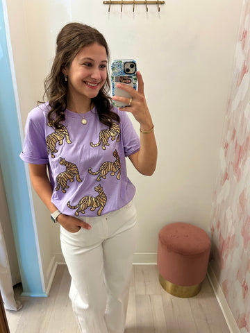 Sequin Tigers Tee