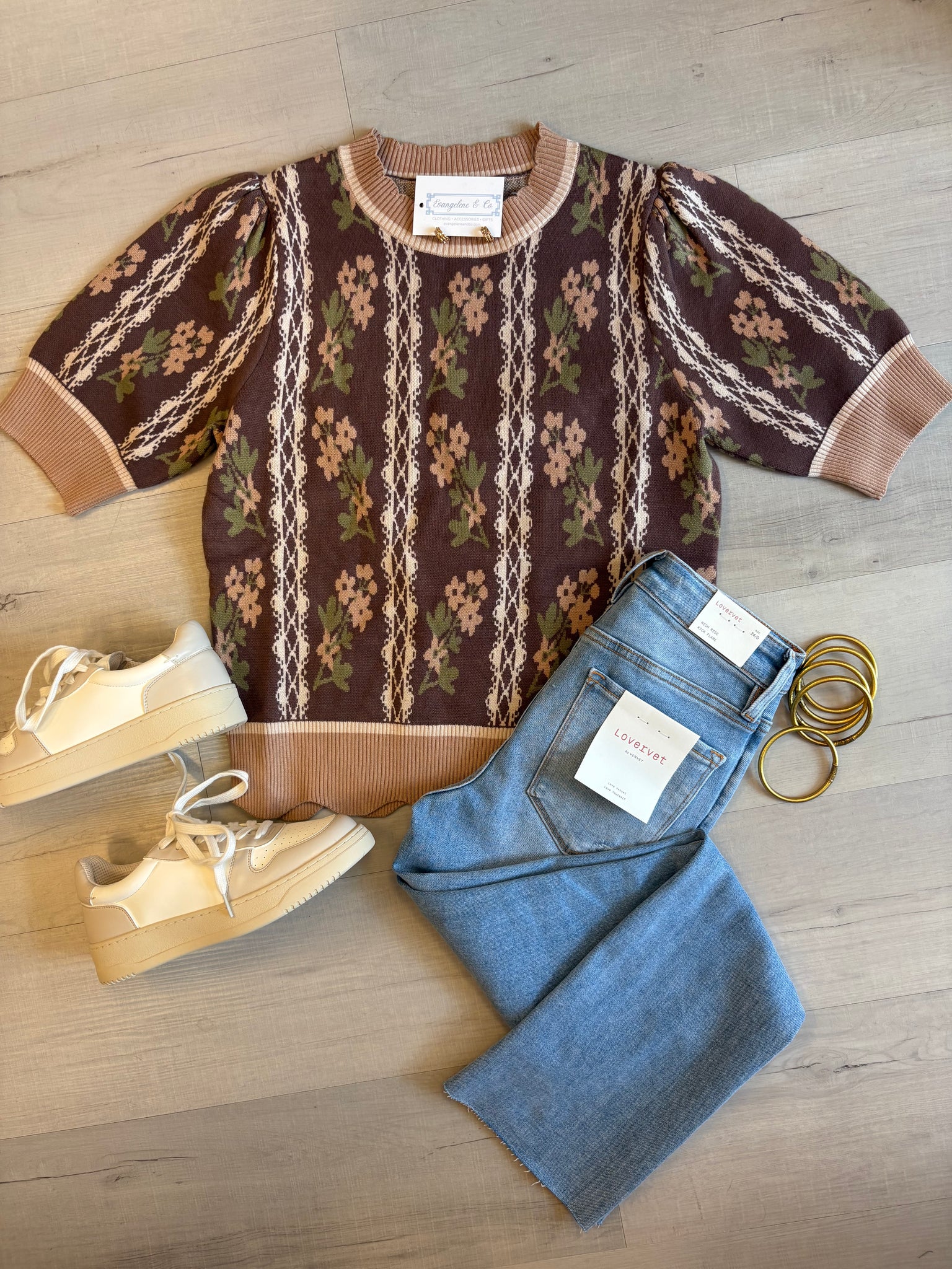 Joey Floral SS Sweater