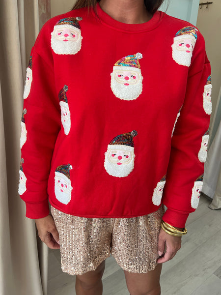 Santa Clause Sweater -Red