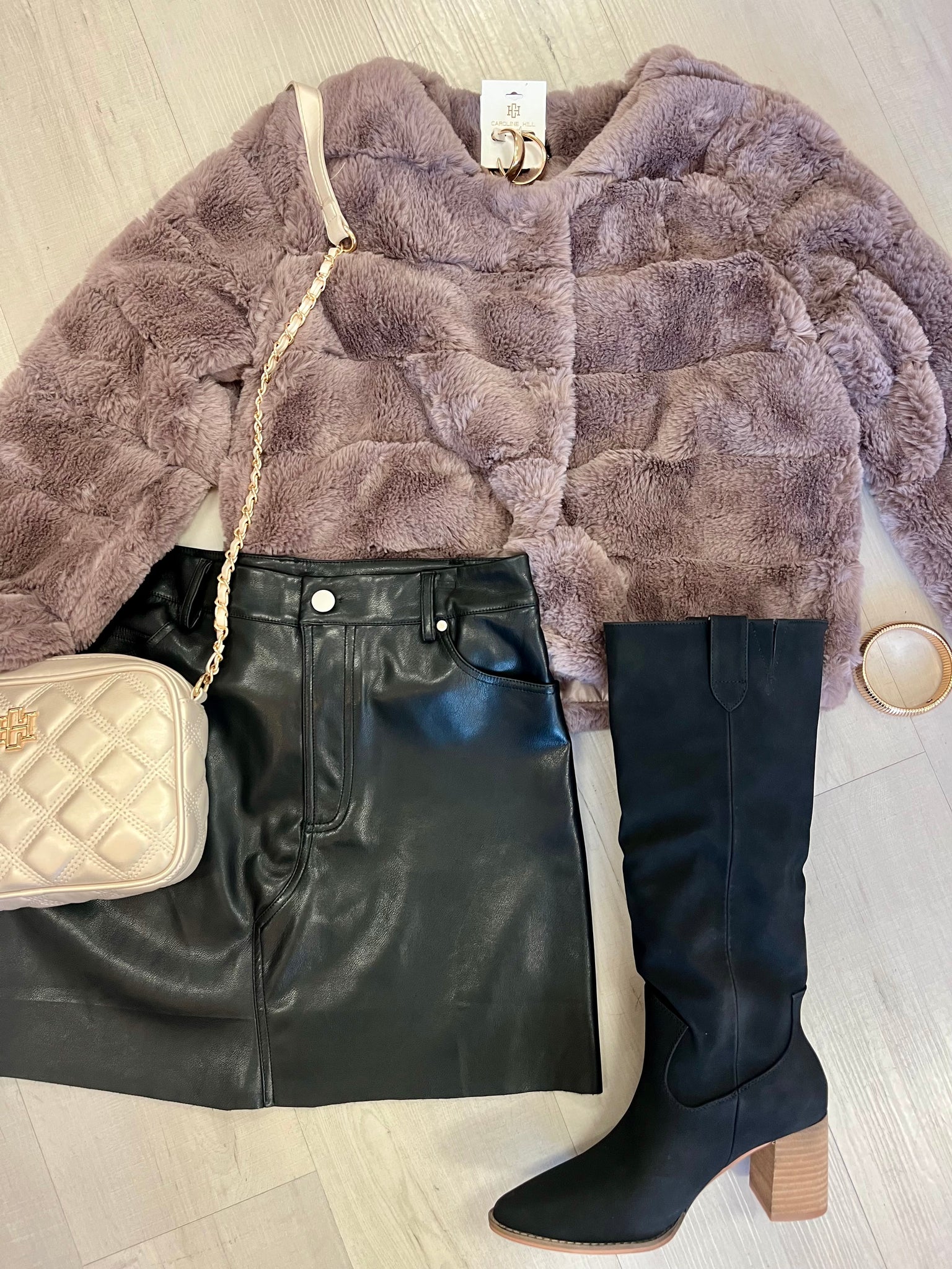 Greige Faux Fur Jacket