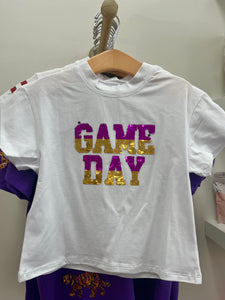 Reversible Game Day Sequin Tee Kids