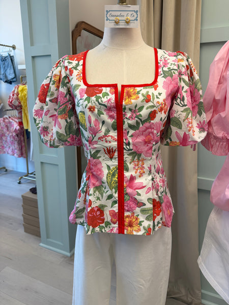 Kimmy Floral Peplum Top