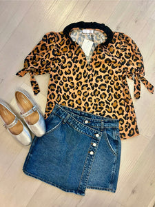 Chic Denim Fall Skirt