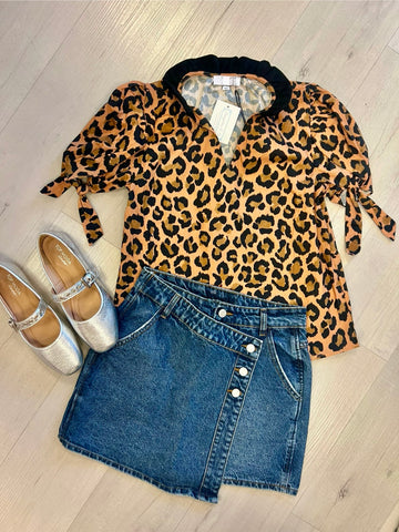 Chic Denim Fall Skirt