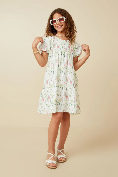 Girls Spring Floral Dress