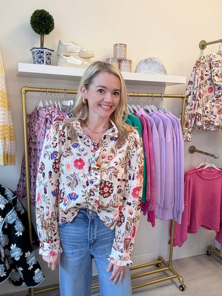 Enhance Slim Wide Leg Hem Jean