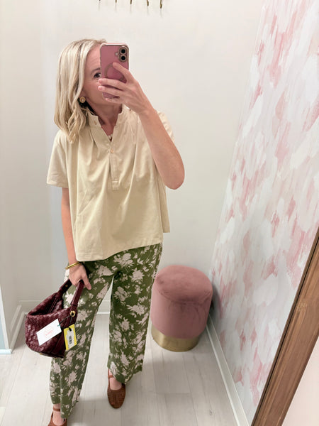 Bliss Suede Top Beige