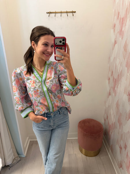 All Things Spring Top Blue