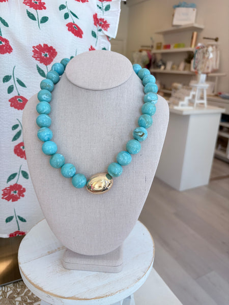 Turqouise Beaded Neckace