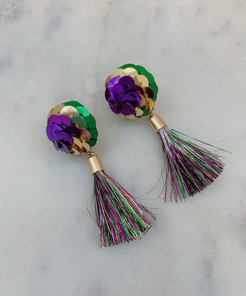 MG Sequin Stud Tinsel Tassel