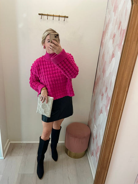 Bubble Sweater - Pink