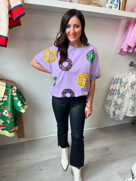 Mardi Gras Sequin King Cakes Top