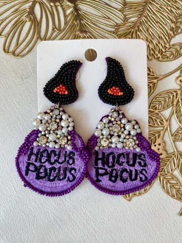 Hocus Pocus Cauldron Earring