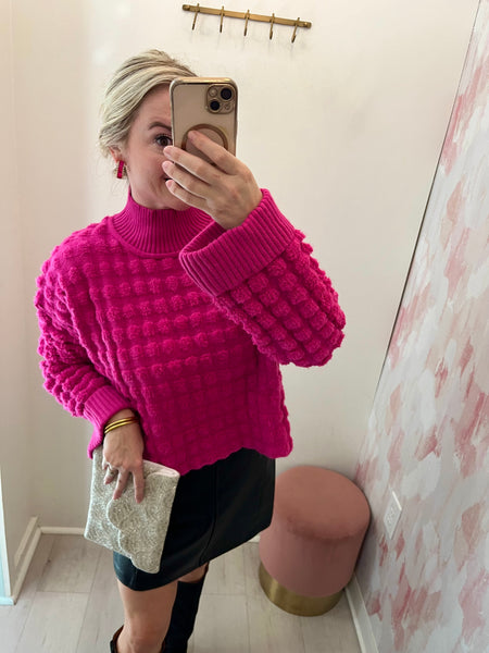Bubble Sweater - Pink