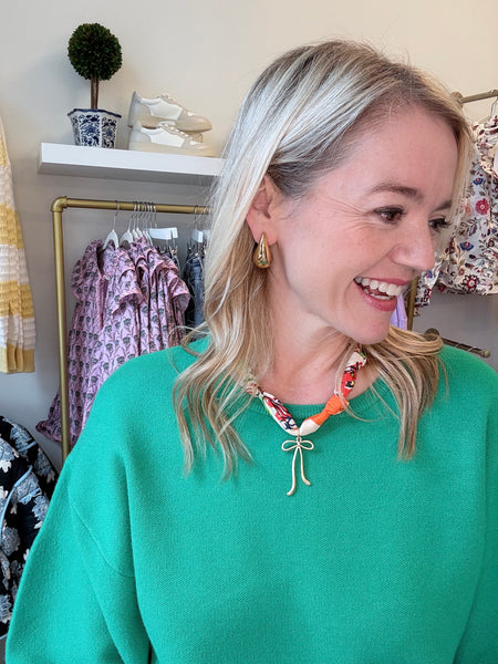 IT Girl Scarf Necklace Bow